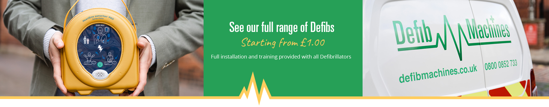 See our full range of defibs starting from £1